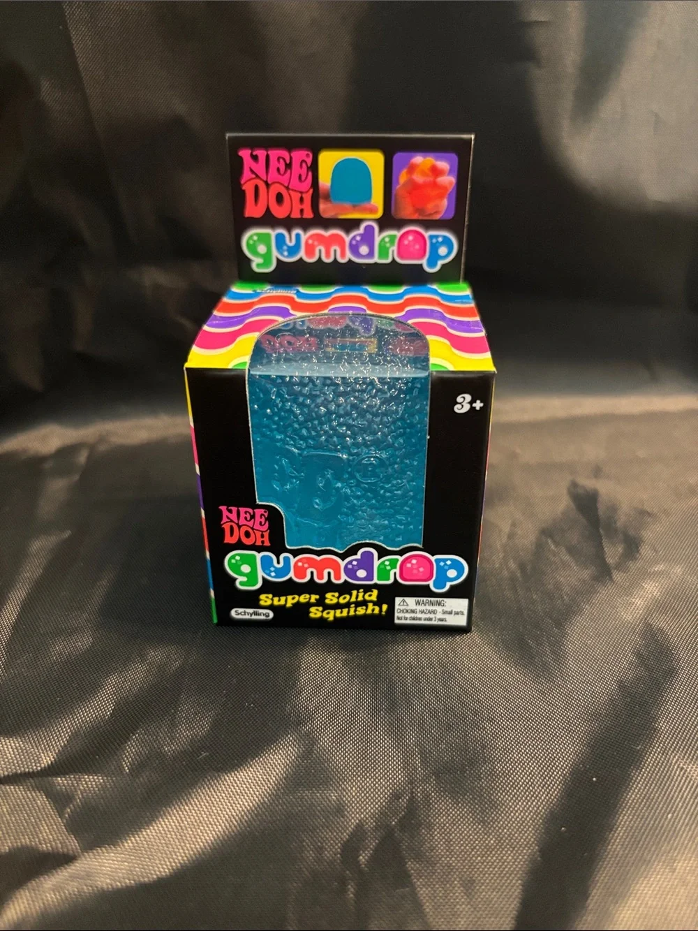 NeeDoh Gumdrop Super Solid Squish! Blue Kids Toy